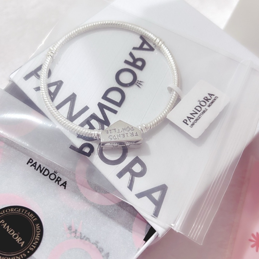PANDORA MOMENTS Stranger Things Clasp Snake Chain Bracelet (18cm|7.1”) w/box - Picture 2 of 10